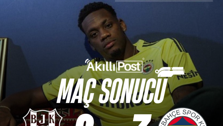 TARİHİ GERİ DÖNÜŞ! 5 Gollü, 2 Kırmızı Kartlı Derbide Fenerbahçe 2-0’dan Geldi, Beşiktaş’ı Yıktı: 3-2!