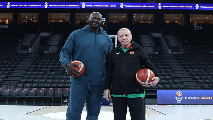 Pota Altında Dev Buluşma: Erdoğan ve Shaq Karşı Karşıya